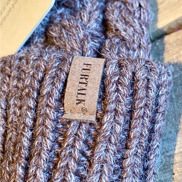 ❄️FURTALK Cable Knit Beanie with Removable Pom❄️ NEW - Picture 6 of 11